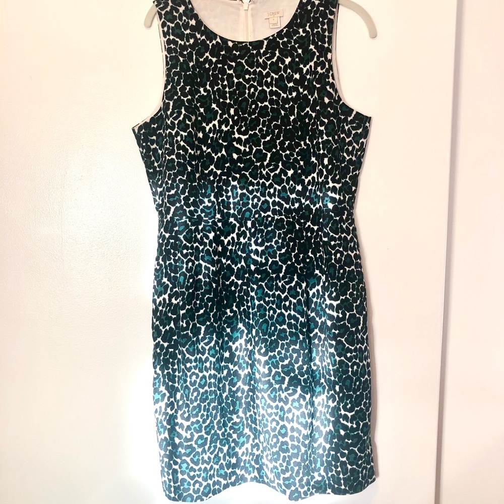 J. Crew Leopard Print Shift Dress